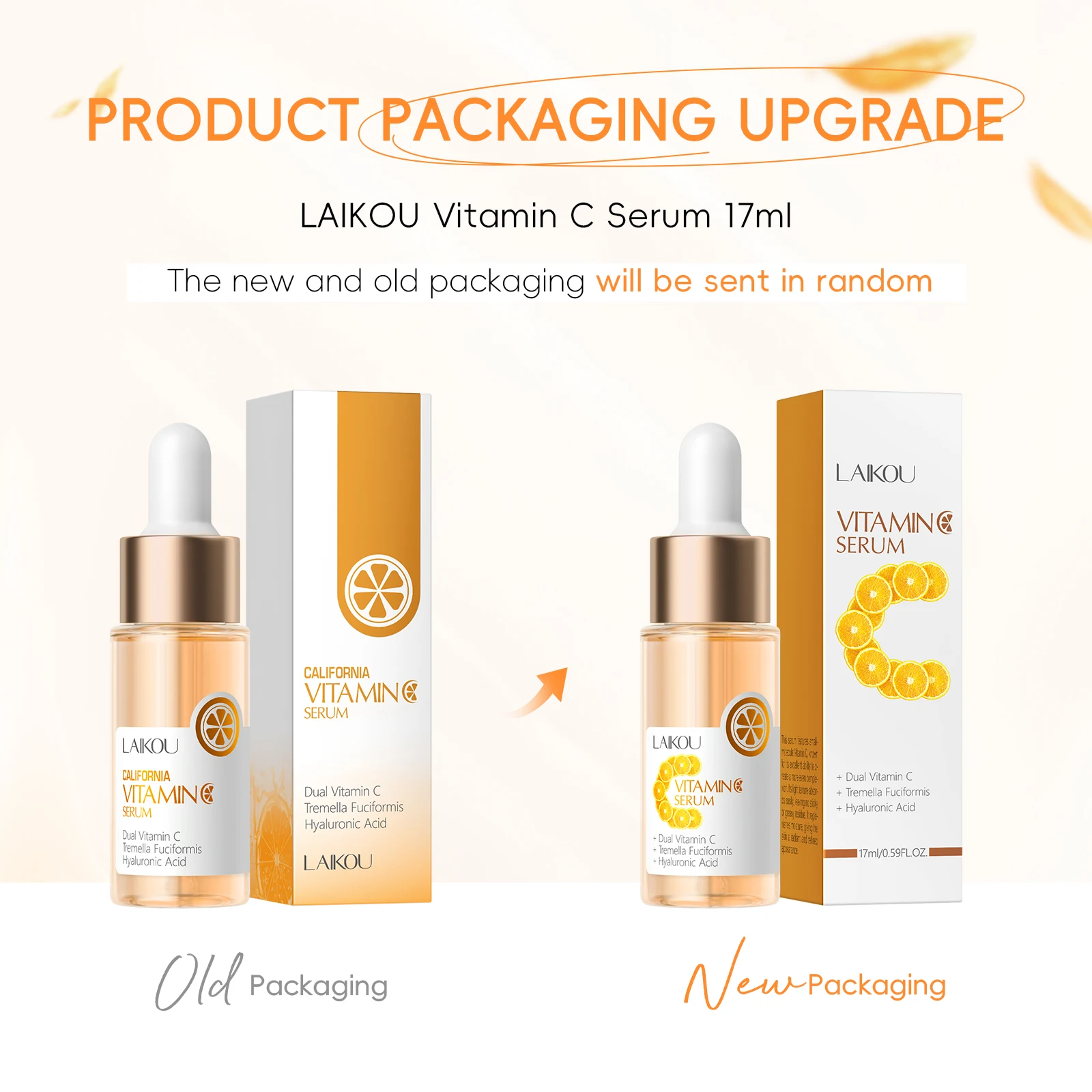 LAIKOU 7 Bottles 24K Gold Snail Sakura Hyluronic Acid Vitamin C Nicotinamida Rose Blueberry Serum Japan Essential Face Essences