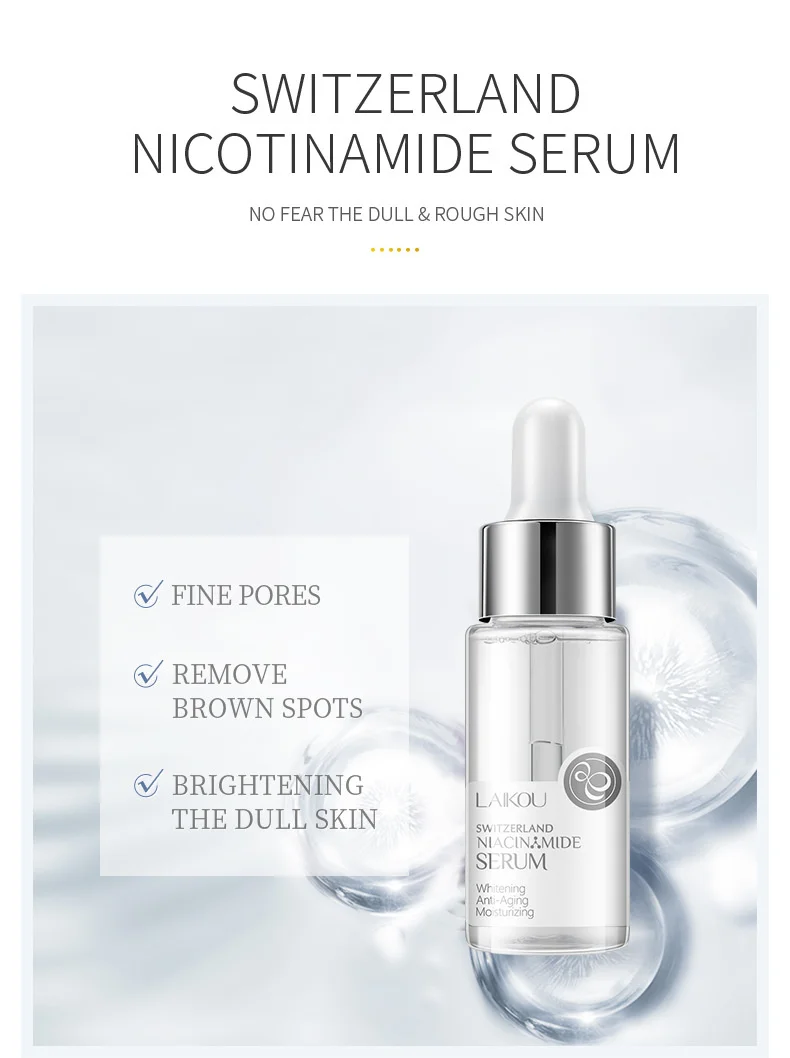 LAIKOU 7 Bottles 24K Gold Snail Sakura Hyluronic Acid Vitamin C Nicotinamida Rose Blueberry Serum Japan Essential Face Essences