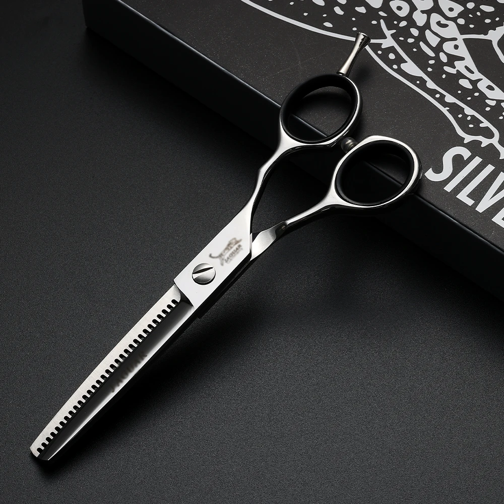 5.5/6.0/6.5/7.0 Inch Reversed Scissors Hair Scissors Professional Barber Hairdressing Cutting Thinning Set salons shears