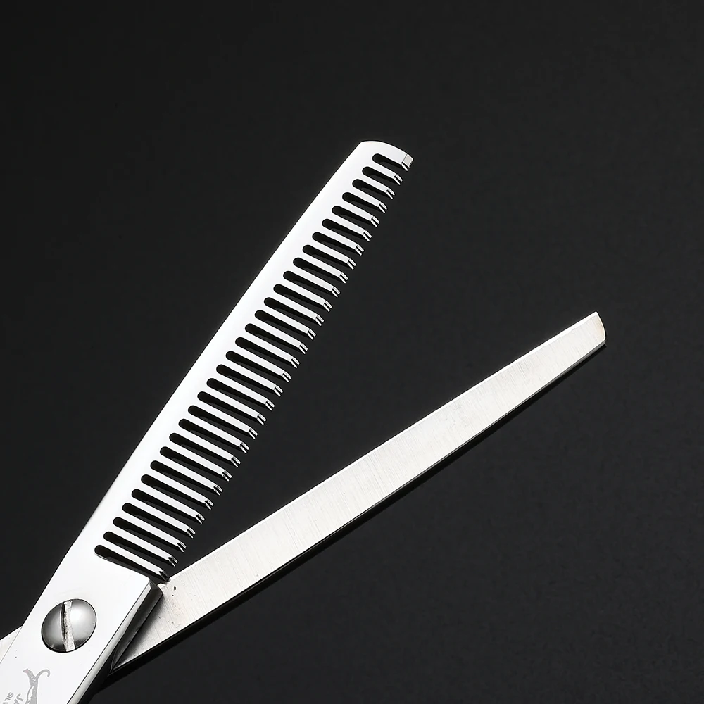 5.5/6.0/6.5/7.0 Inch Reversed Scissors Hair Scissors Professional Barber Hairdressing Cutting Thinning Set salons shears