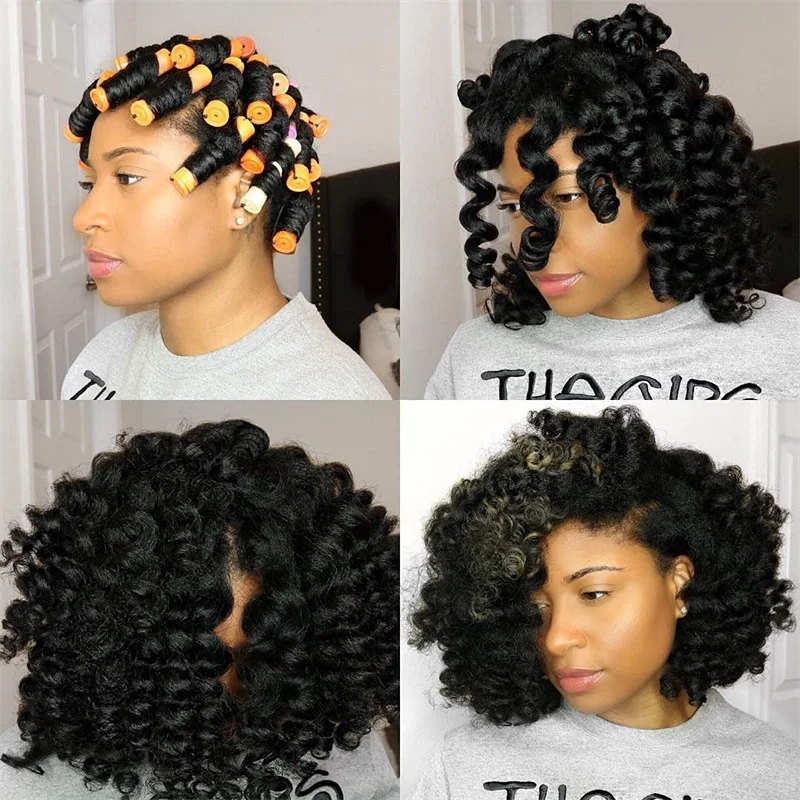 100pcs Perm Rods Set-5 Sizes Cold Wave Rollers for Natural Curling Styling and Hairdressing (Orange, Purple, Gray, Blue, Yellow)