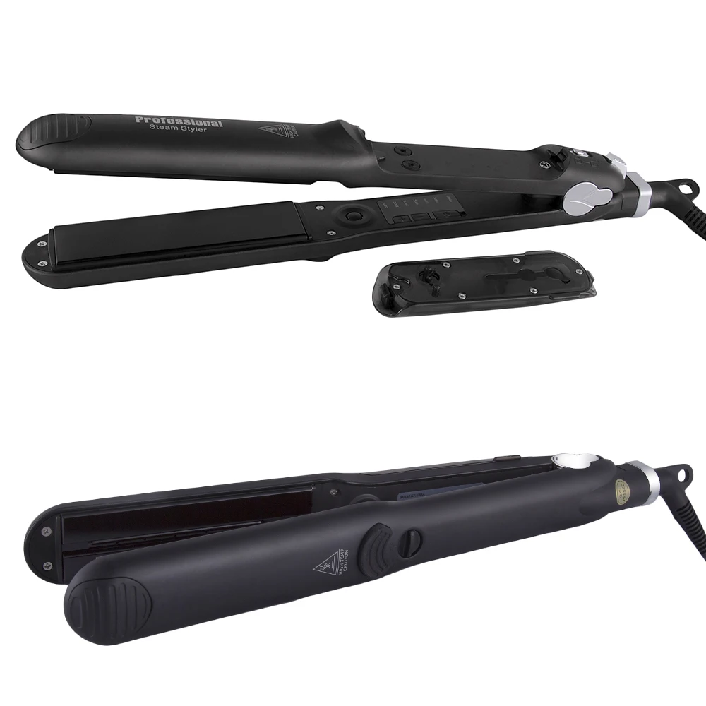 Steam Hair Straightener Professional Ceramic Vapor Flat Iron 450℉ Fast Heat Argan Oil Treatment Hair Care Tools
