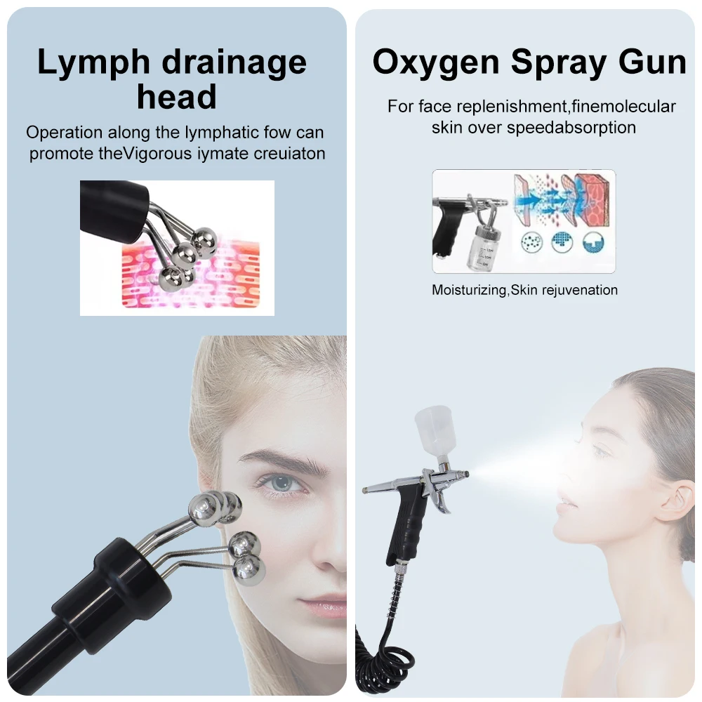 AOKO Updated 10 in 1 Bubbles Skincare Facial spa Hydrogen Purification Face Cleaning Professional Beauty Machines