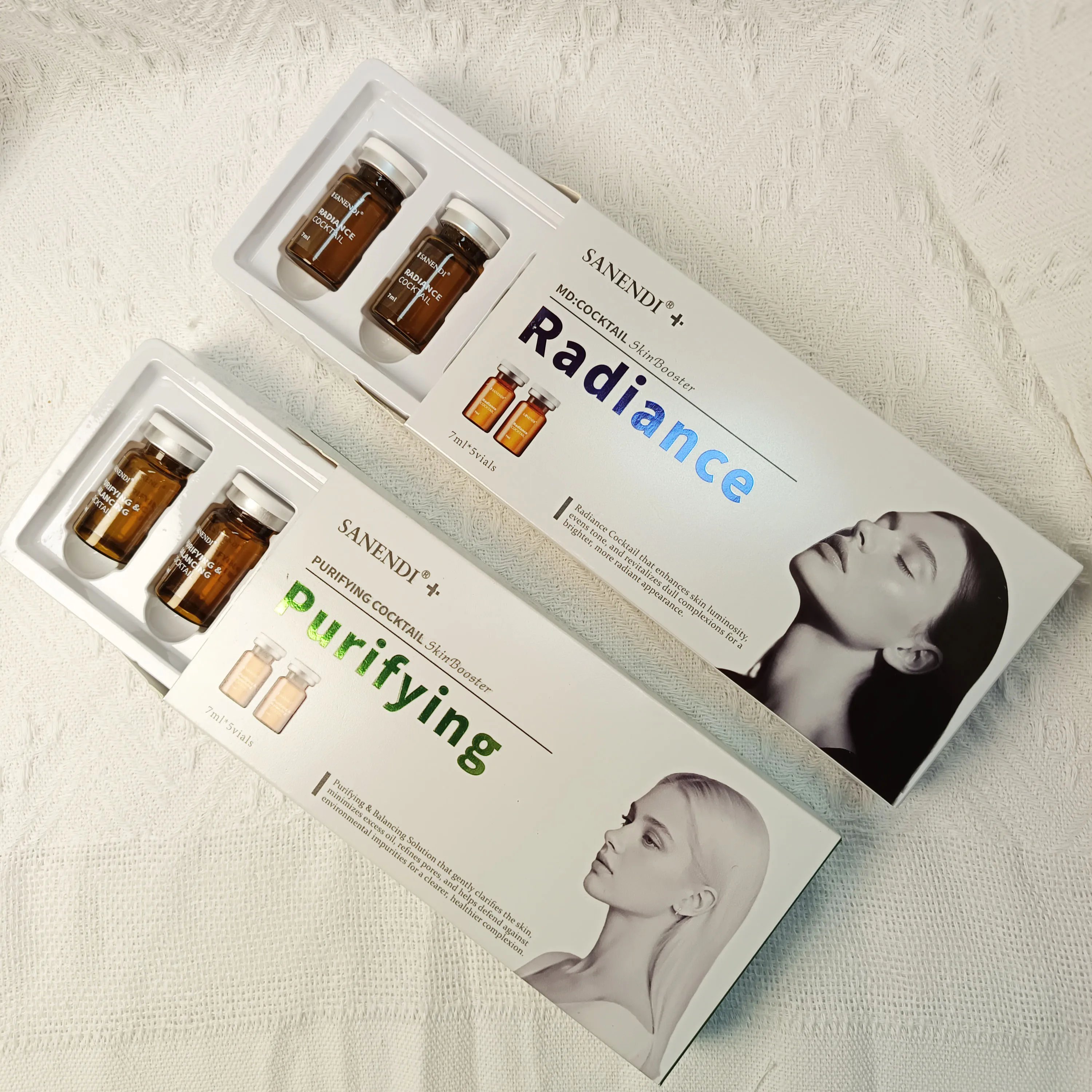 Sanendi Koreann Skin Care Products Seven Professional Formulas Vitamin Mild Moisturizing Soothing Hydrating Facial Essence Set
