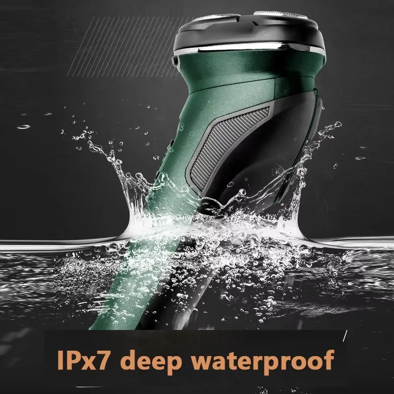 Kemei 2805 LCD Display IPX7 Waterproof Electric Shaver for Men Wet Dry Beard Electric Razor Facial Shaving Machine Rechargeable