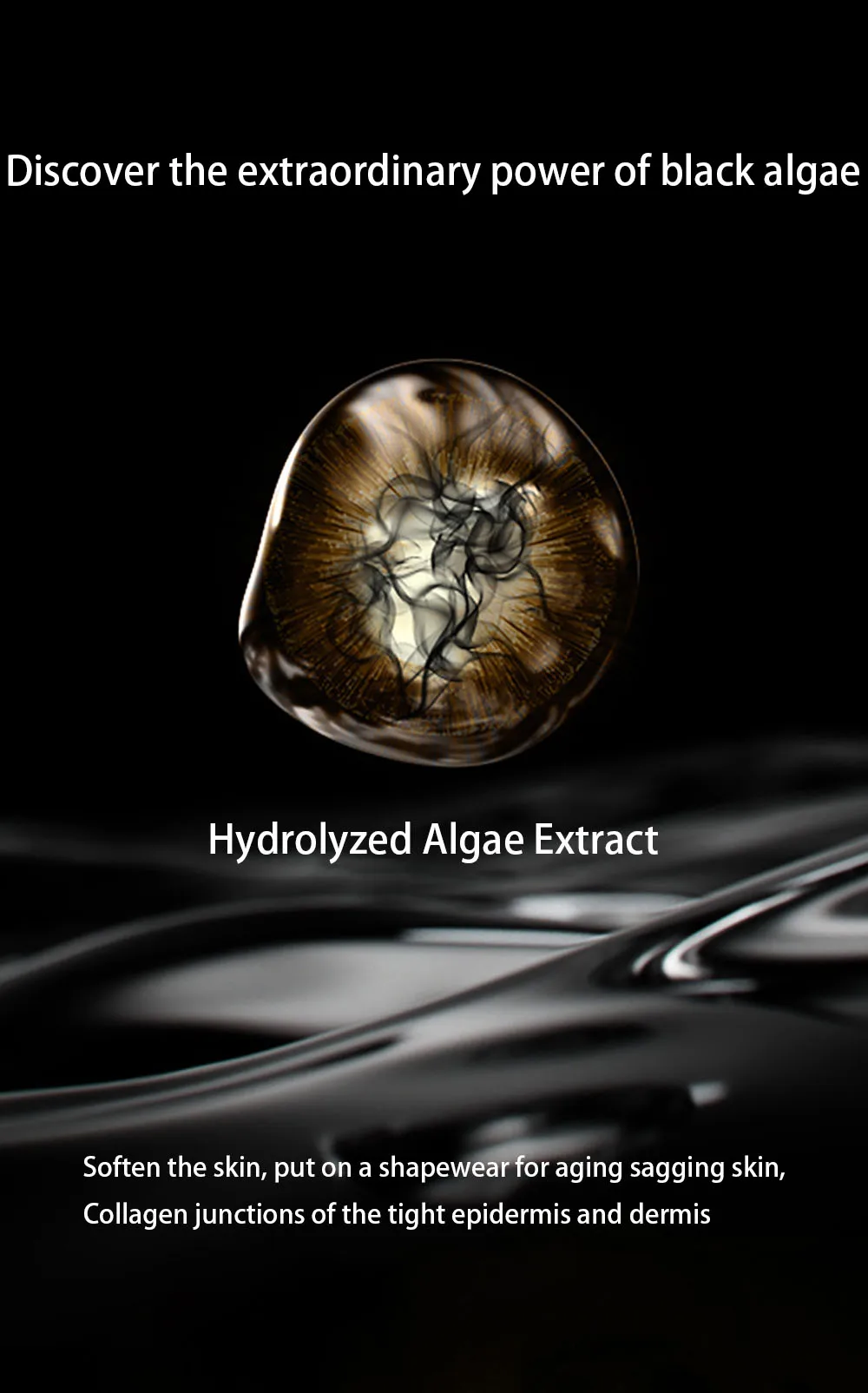 50g Seaweed Gold Foil Face Cream Moisturizing Firming Skin Oil Control Firming Day Cream Repair Damaged Cells Face Cream