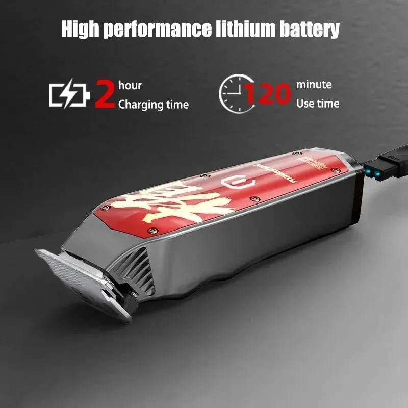 Madeshow M10 M11 Professional Men Hair Clippers, 7000-7200RPM, Titanium Ceramic Blade, Barber Salon Home Oil Head Trimmer