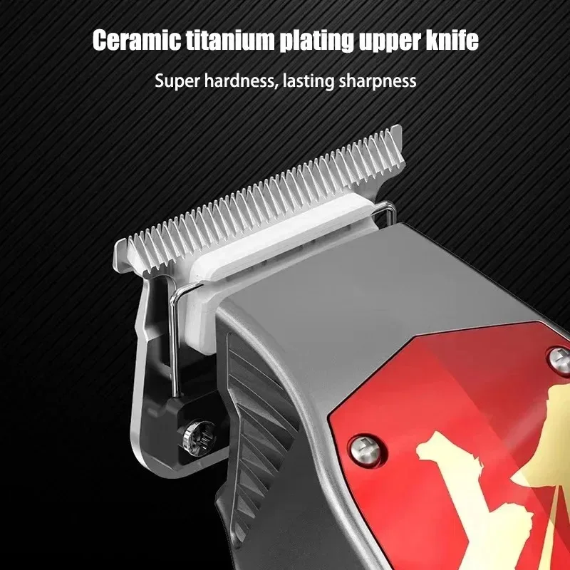 Madeshow M10 M11 Professional Men Hair Clippers, 7000-7200RPM, Titanium Ceramic Blade, Barber Salon Home Oil Head Trimmer