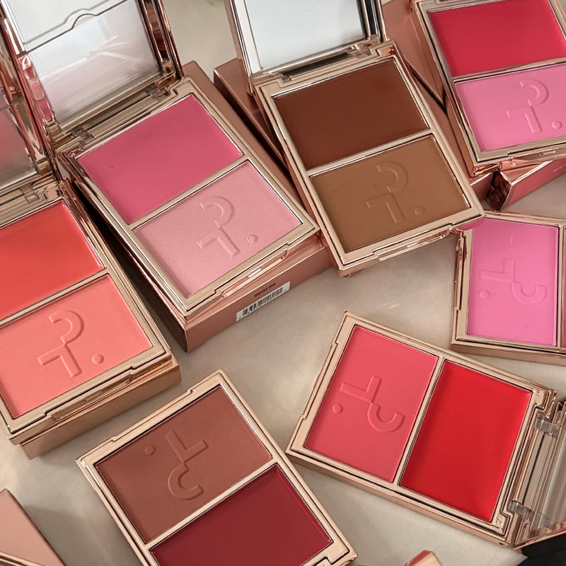 Hot Patrick Major Headlines Double Take Creme & Powder Blush Duo Lasting Face Makeup Natural Facial Coverage Powder TA Blusher
