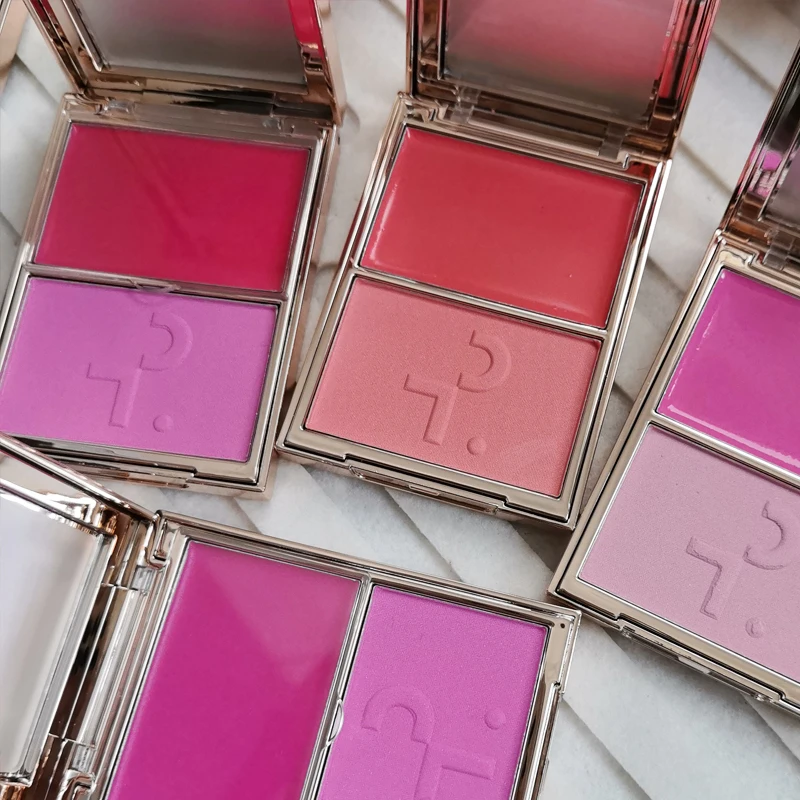 Hot Patrick Major Headlines Double Take Creme & Powder Blush Duo Lasting Face Makeup Natural Facial Coverage Powder TA Blusher