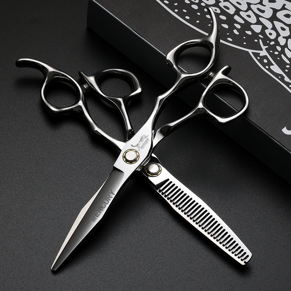 Professional Hairdresser Scissors 6.0 Inch with Roller Bearing Hair Cutting Shears for Stylists