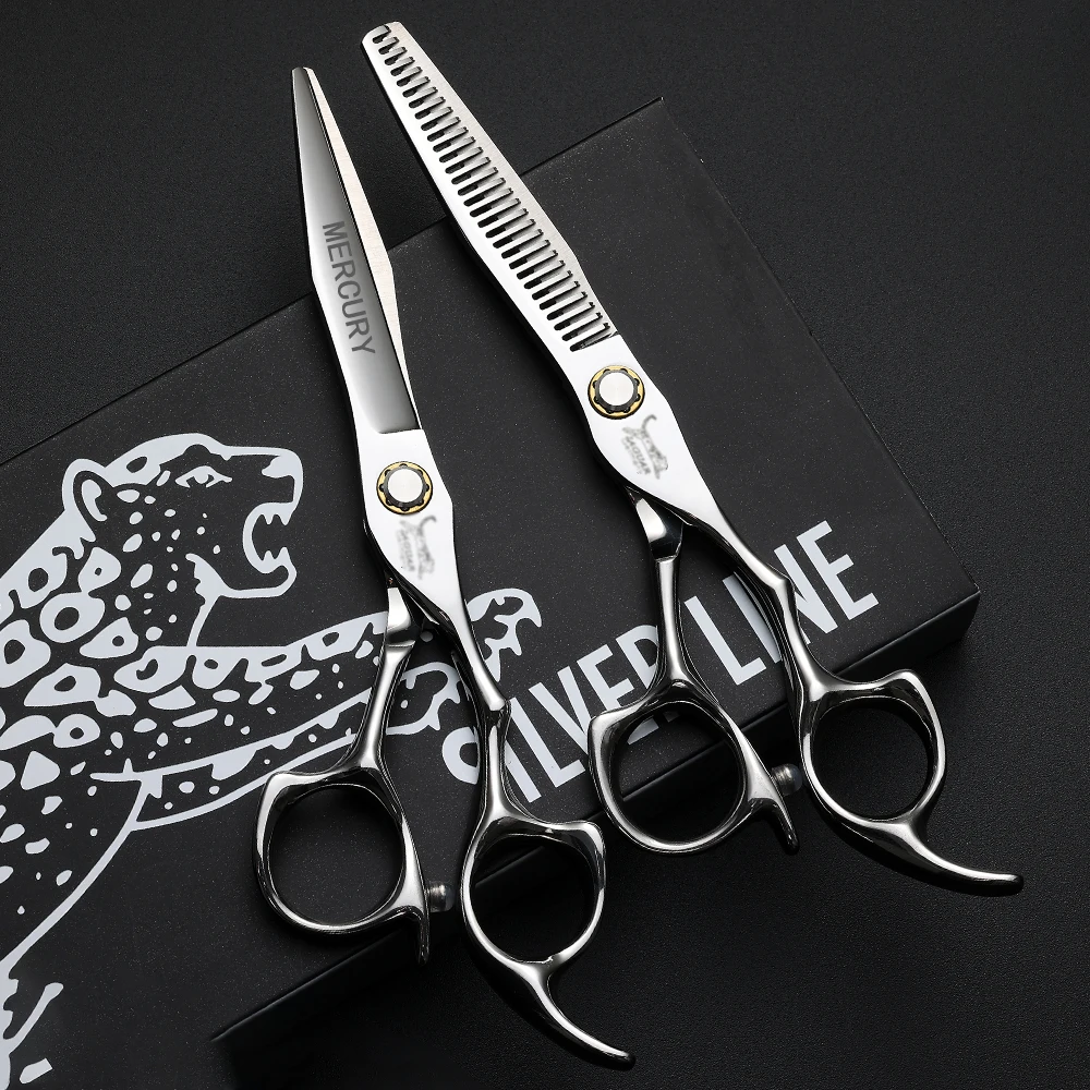 Professional Hairdresser Scissors 6.0 Inch with Roller Bearing Hair Cutting Shears for Stylists