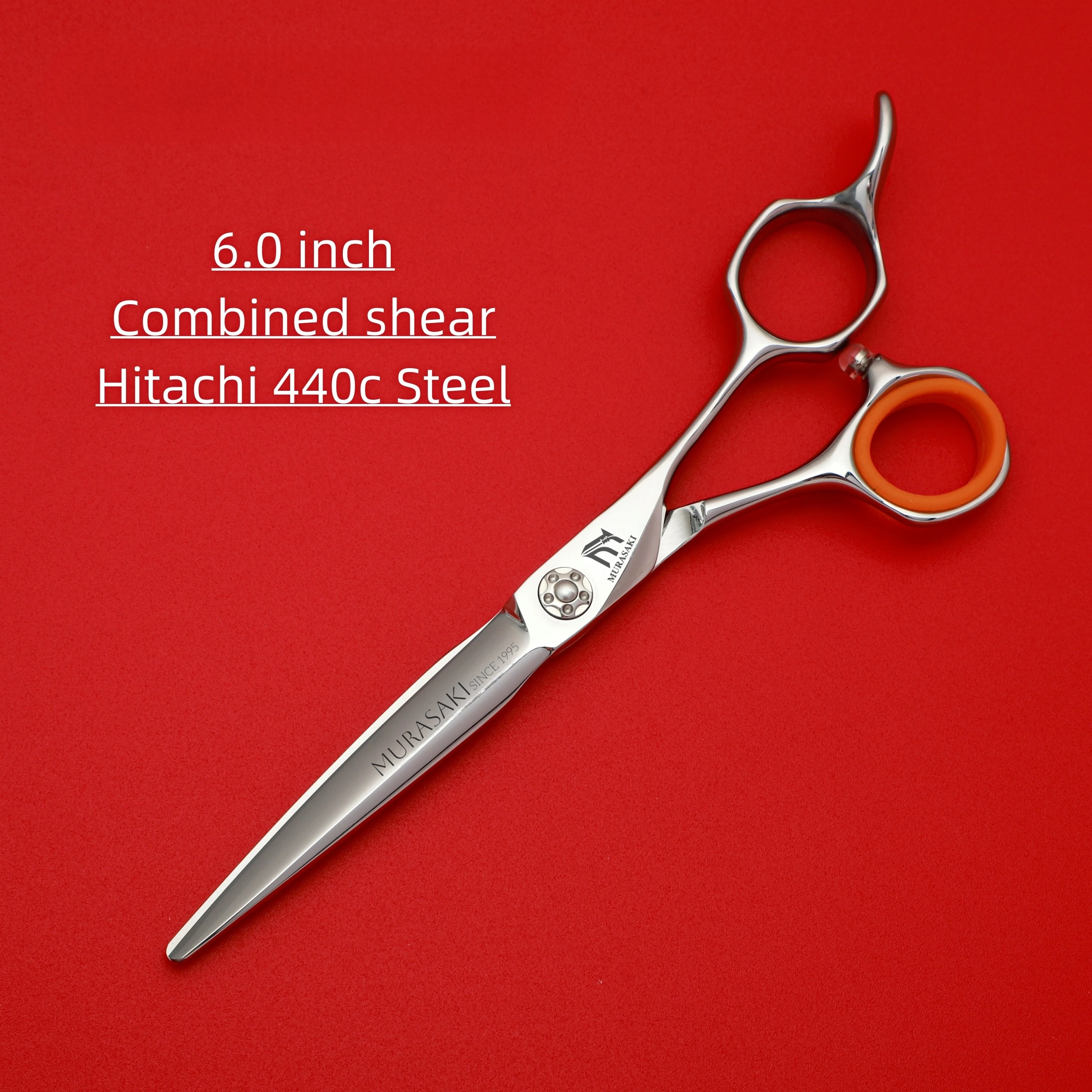 6 inch Professional Barber Scissors,High Quality Japanese 440C Steel Hairdressing Scissors,Sharp and Durable Hair Cutting Tools,