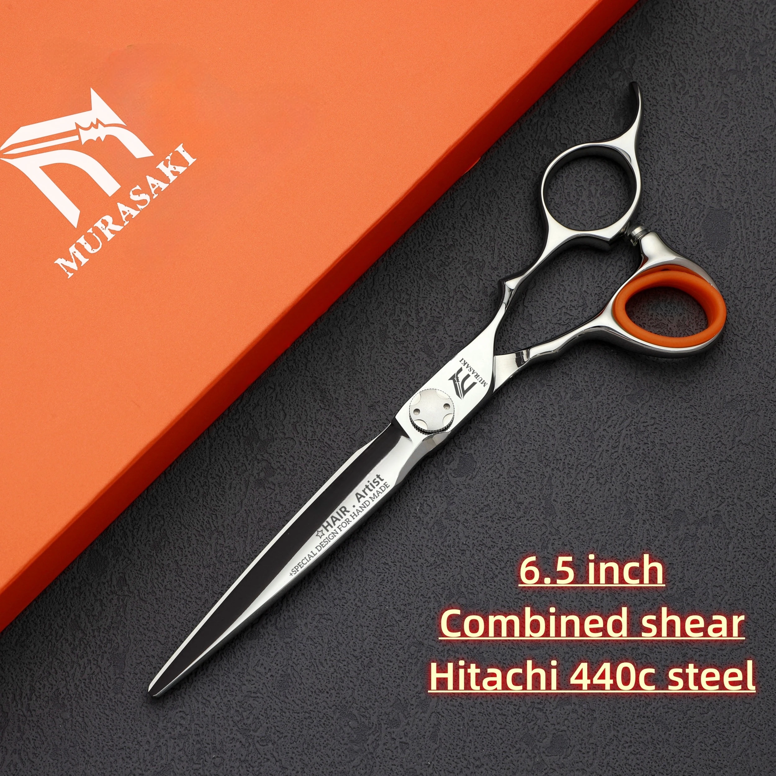 6 inch Professional Barber Scissors,High Quality Japanese 440C Steel Hairdressing Scissors,Sharp and Durable Hair Cutting Tools,