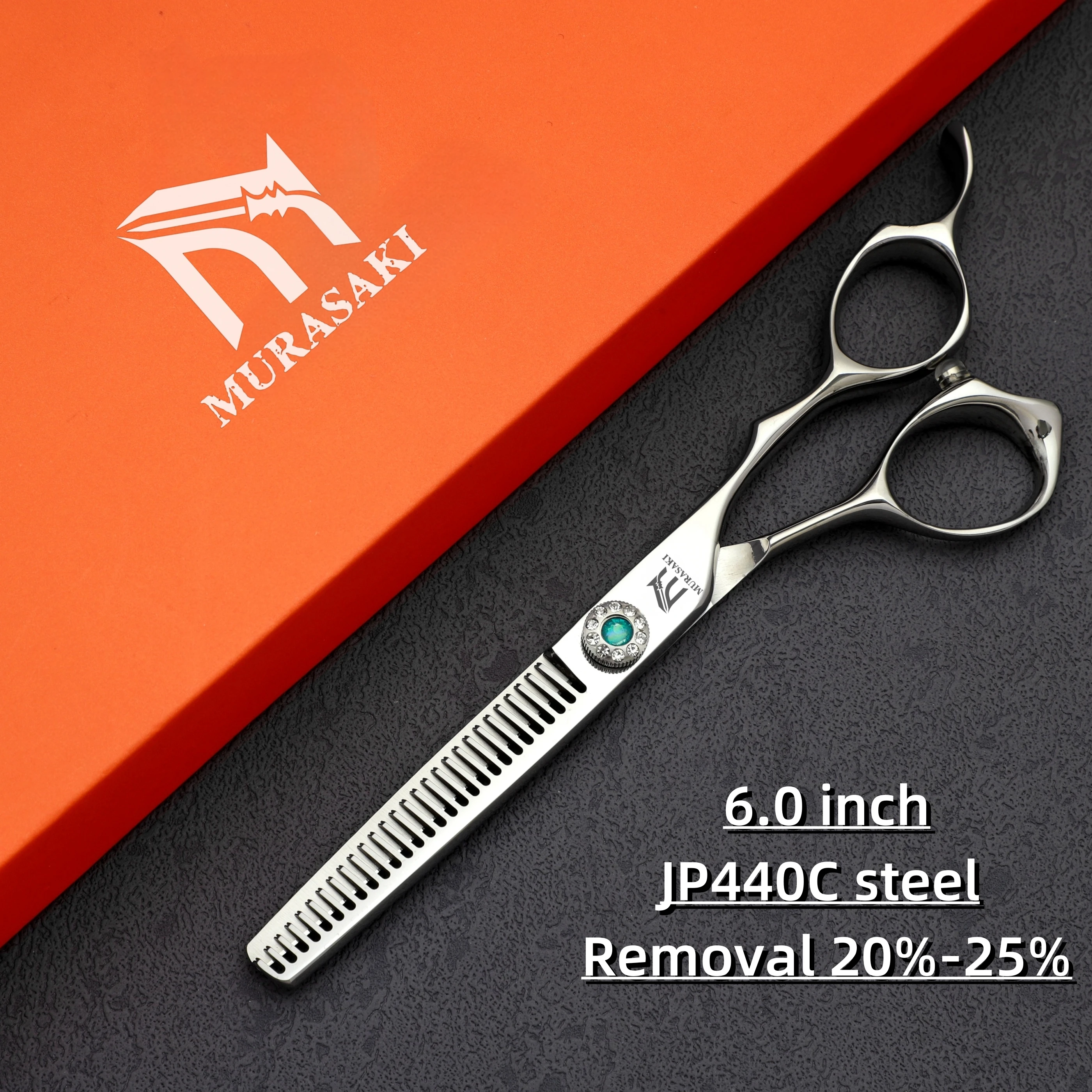 6 inch Professional Barber Scissors,High Quality Japanese 440C Steel Hairdressing Scissors,Sharp and Durable Hair Cutting Tools,