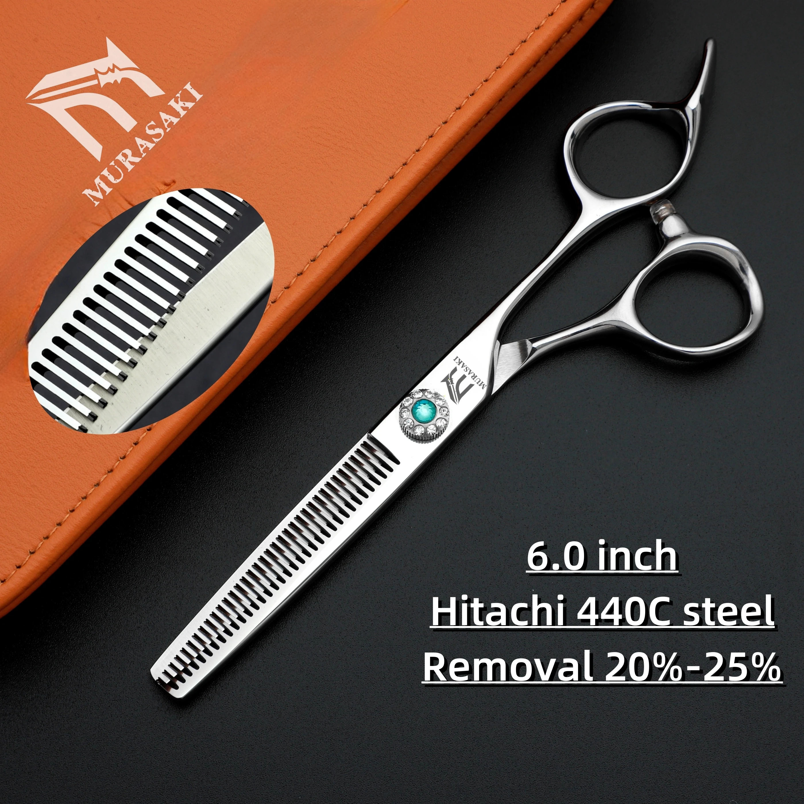 6 inch Professional Barber Scissors,High Quality Japanese 440C Steel Hairdressing Scissors,Sharp and Durable Hair Cutting Tools,