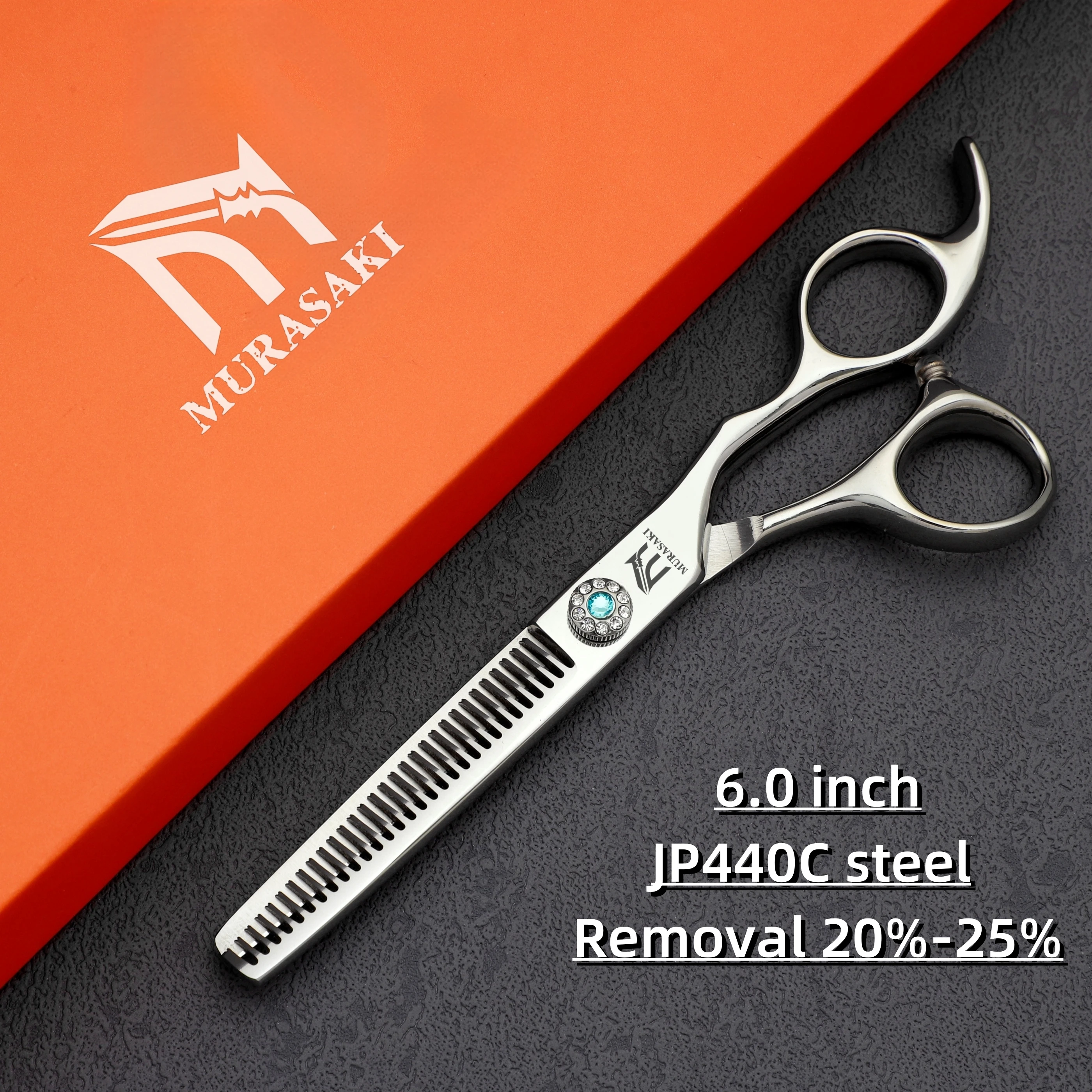 6 inch Professional Barber Scissors,High Quality Japanese 440C Steel Hairdressing Scissors,Sharp and Durable Hair Cutting Tools,