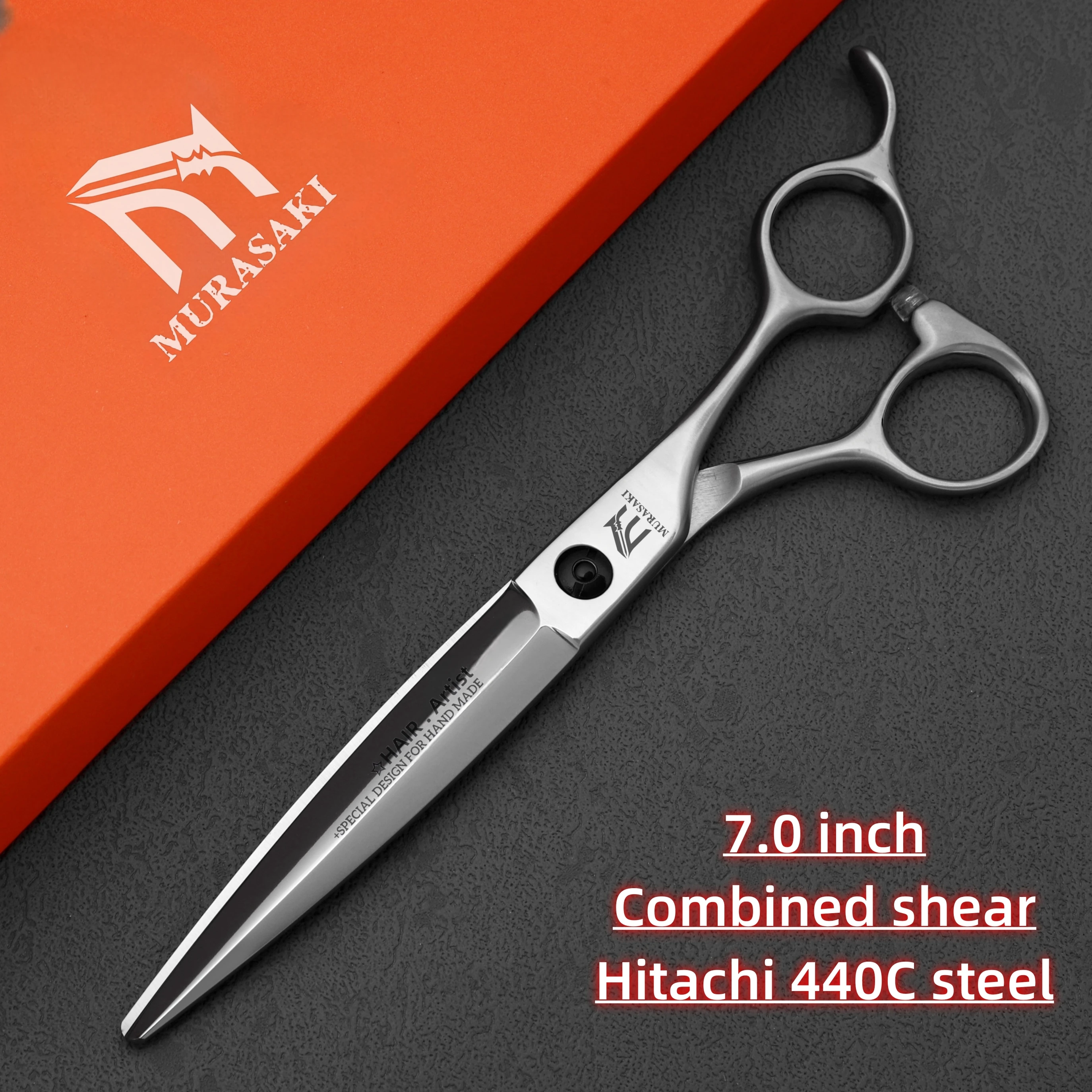 6 inch Professional Barber Scissors,High Quality Japanese 440C Steel Hairdressing Scissors,Sharp and Durable Hair Cutting Tools,