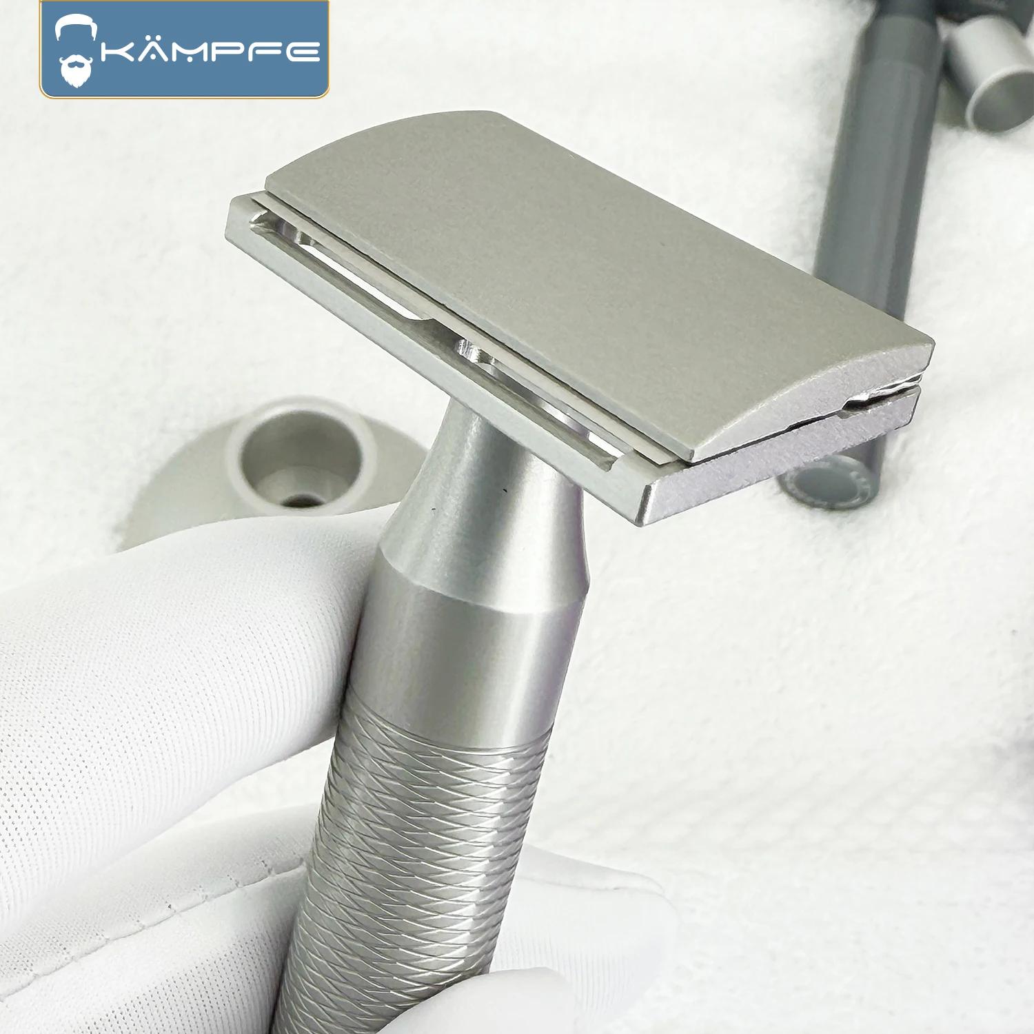KAMPFE CNC precision machining aluminum alloy GEM safety shaver single-sided Aggressive shaver men's gift