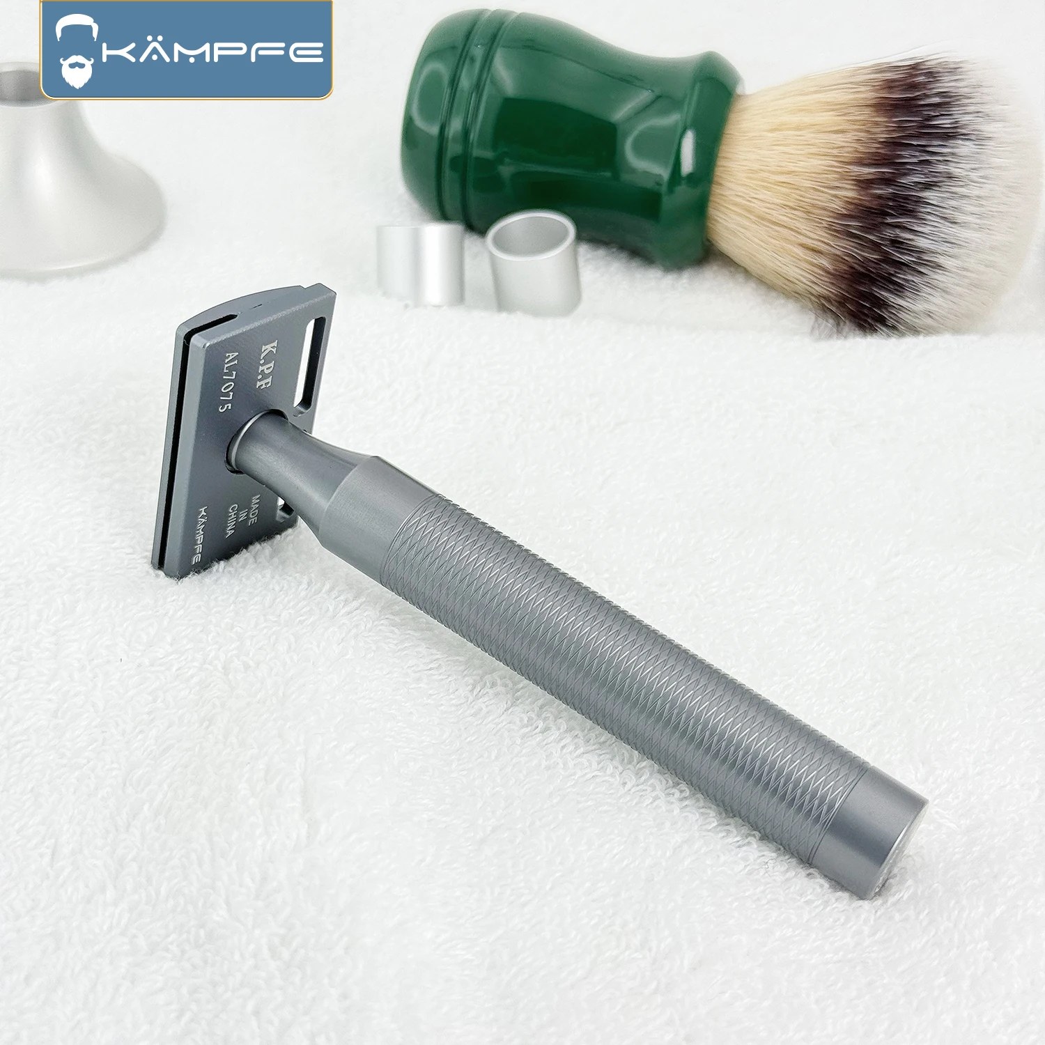 KAMPFE CNC precision machining aluminum alloy GEM safety shaver single-sided Aggressive shaver men's gift