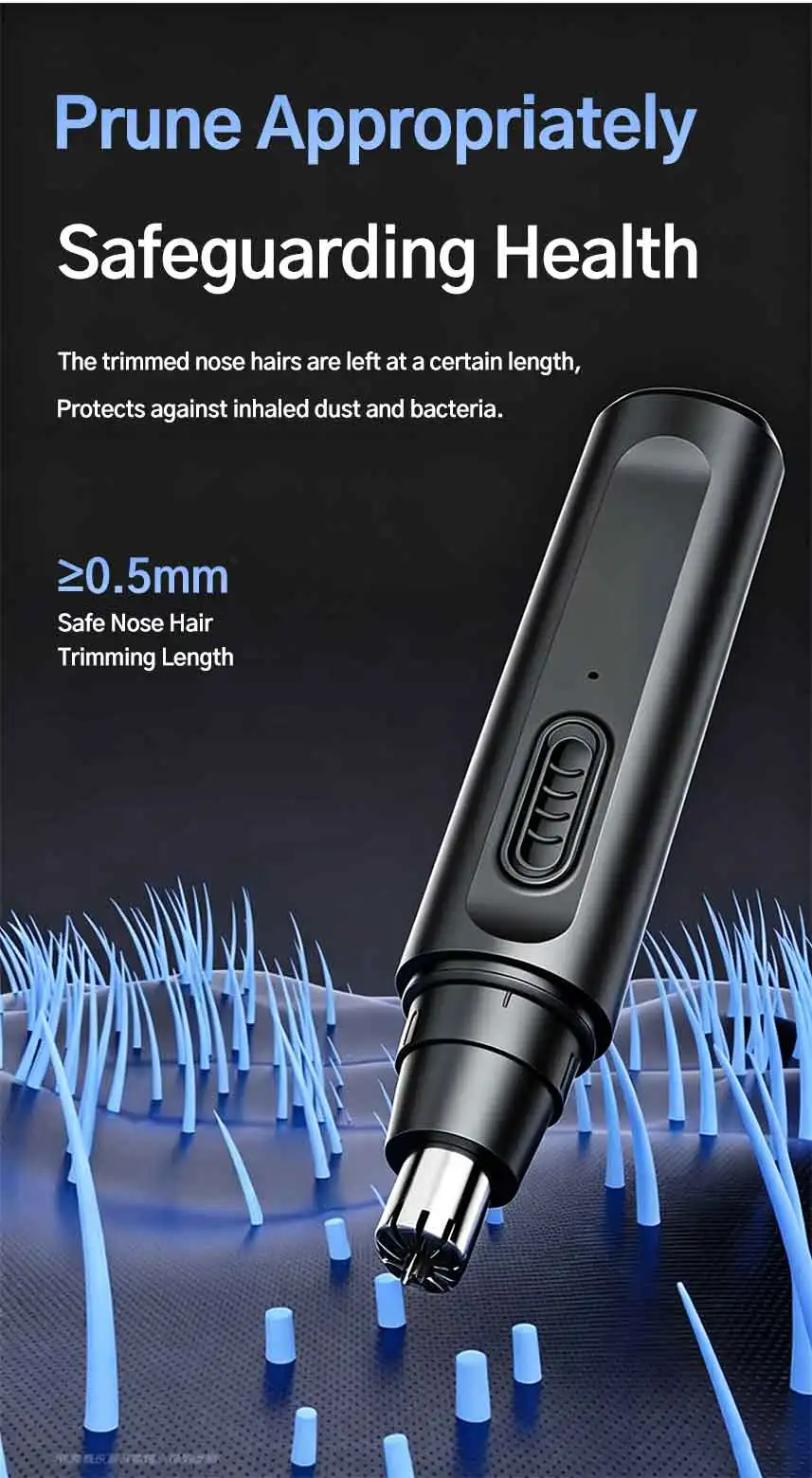 Newly Upgraded 2.0 Nose Hair Trimmer Electric Rechargeable Nose Trimmer Men Shaver Razor Women Nose Hair Cutter Ear Trimmer