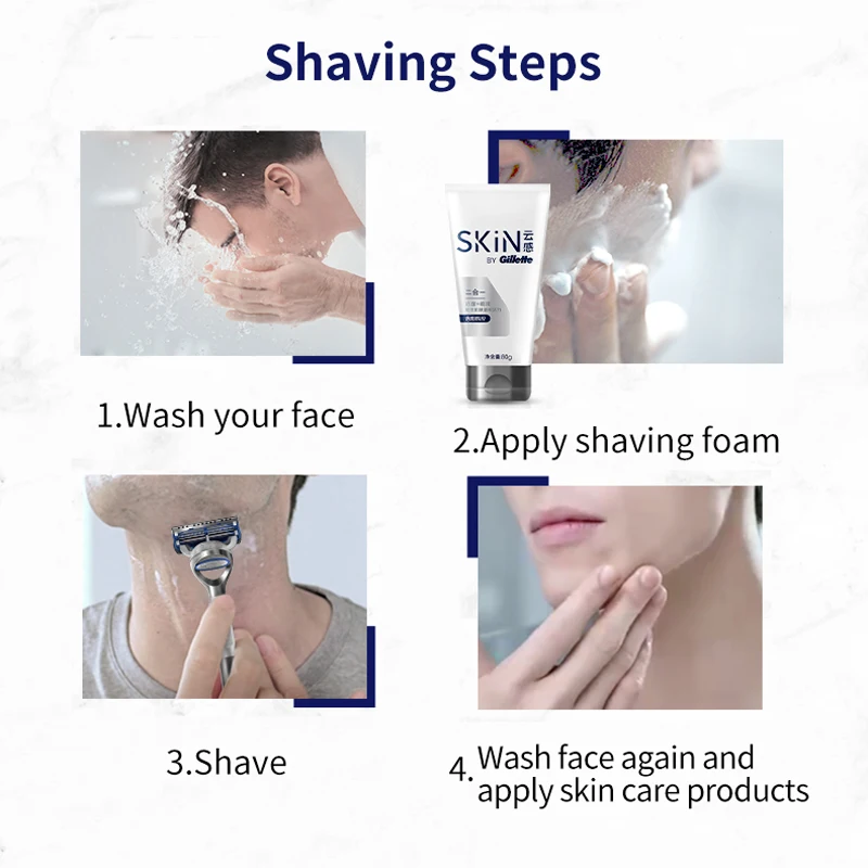 Gillette Skin Guard Razor Heads for Sensitive Skin Lubrication Protection Skin Replaceable Blades Multiple Sets To Choose