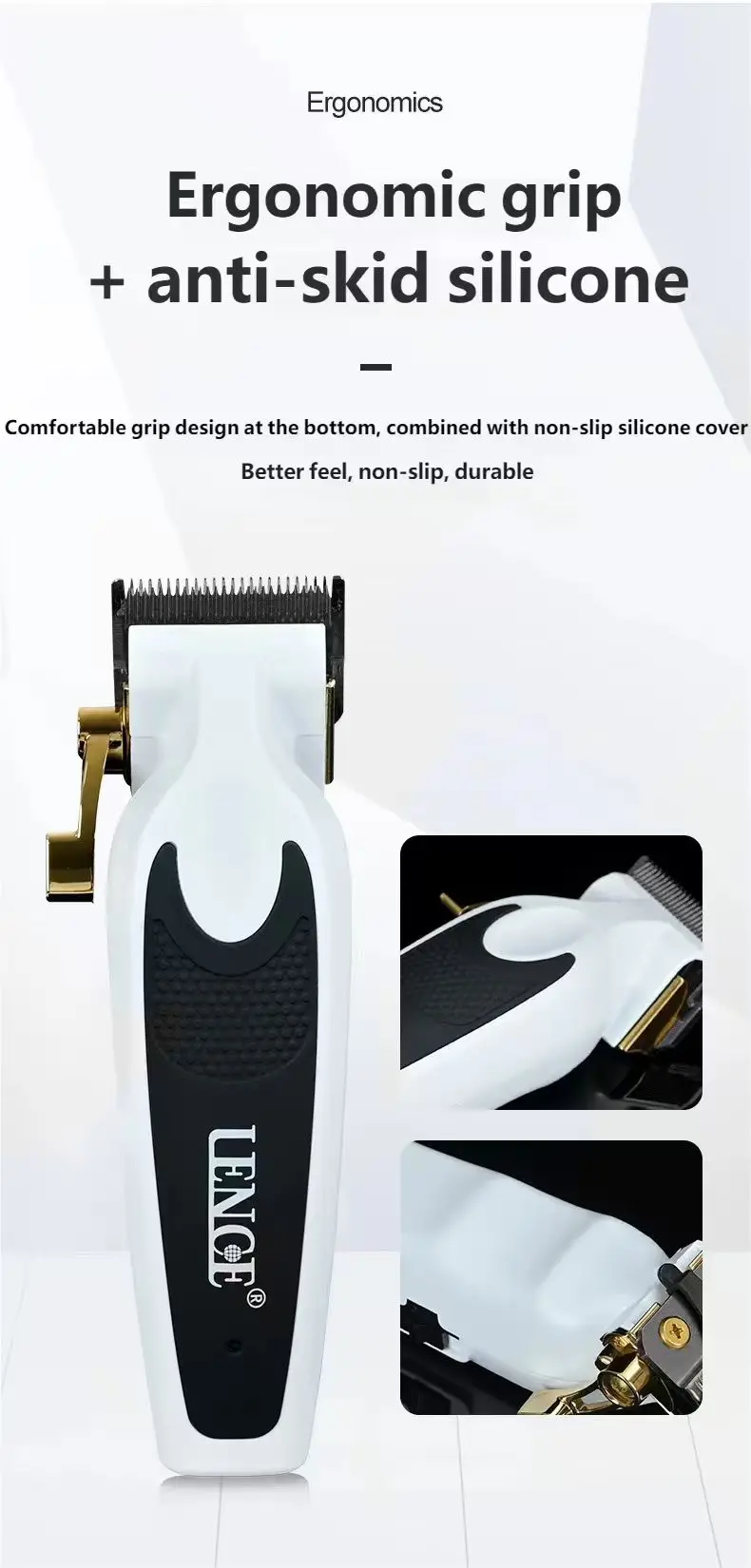 LENCE FF1CS FF1TS Professional Hair Clipper Barber Trimming Kit Men's Wireless Electric Hair Clipper and Edge Trimmer