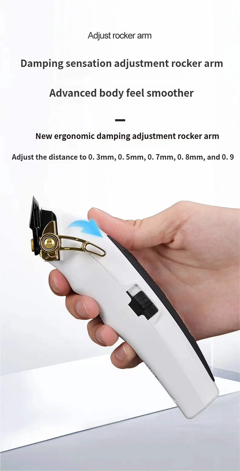 LENCE FF1CS FF1TS Professional Hair Clipper Barber Trimming Kit Men's Wireless Electric Hair Clipper and Edge Trimmer
