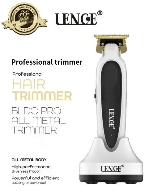 LENCE FF1CS FF1TS Professional Hair Clipper Barber Trimming Kit Men's Wireless Electric Hair Clipper and Edge Trimmer