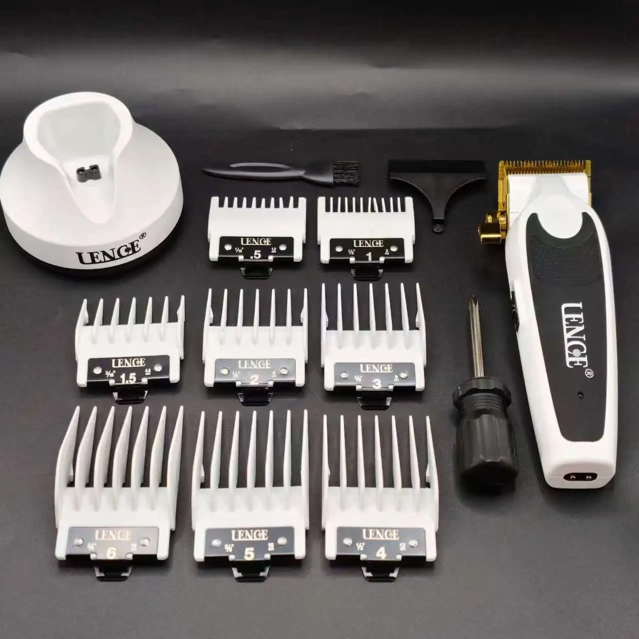LENCE FF1CS FF1TS Professional Hair Clipper Barber Trimming Kit Men's Wireless Electric Hair Clipper and Edge Trimmer
