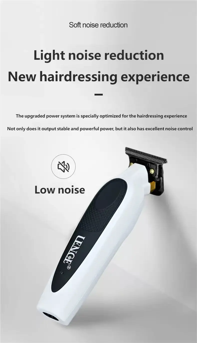 LENCE FF1CS FF1TS Professional Hair Clipper Barber Trimming Kit Men's Wireless Electric Hair Clipper and Edge Trimmer