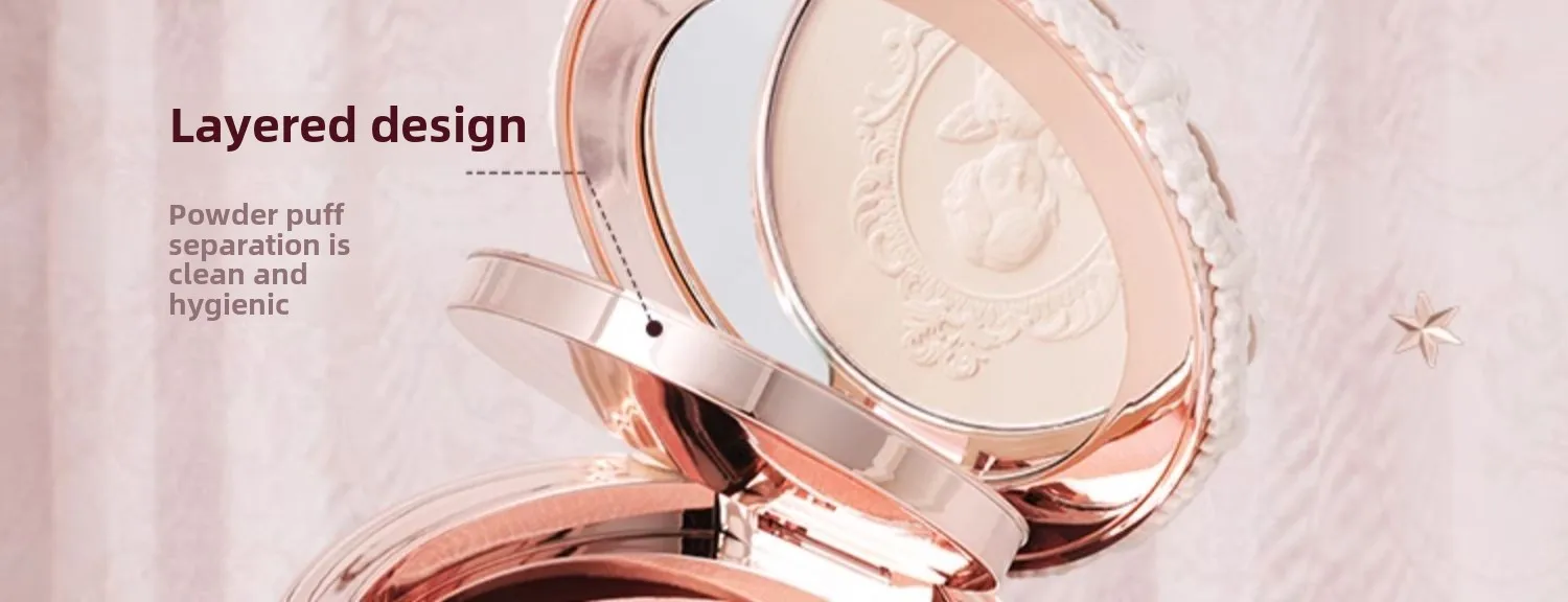 Flower knows Strawberry Cupid series Pressed Powder Matte Soft Focus Oil Control Holding Powder