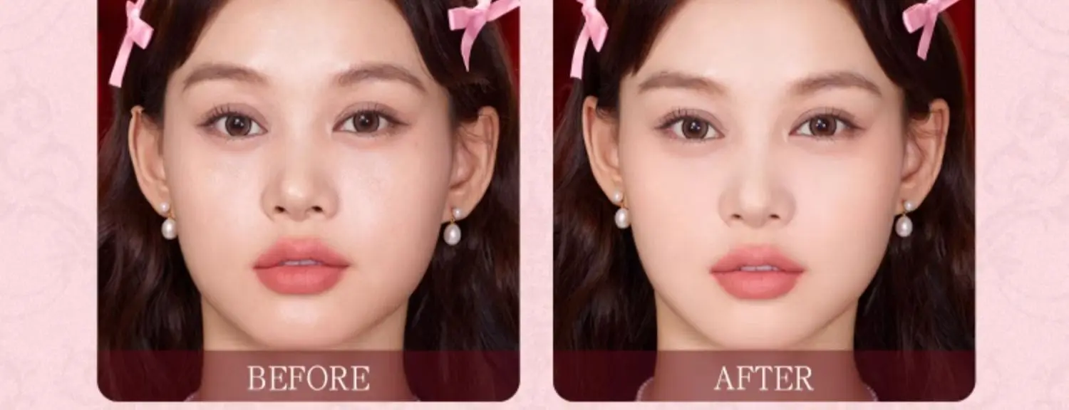 Flower knows Strawberry Cupid series Pressed Powder Matte Soft Focus Oil Control Holding Powder