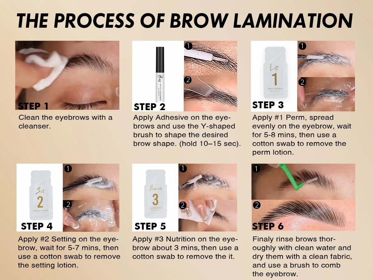 Gollee Eyelash Perm Curler 15 Minutes Lashes Brow Lamination Kit Lasting 4-6 Weeks Eyelashes Lifting Perm Enhancer Salon Beauty