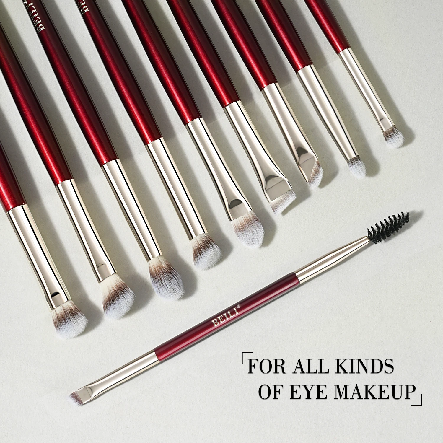 BEILI Makeup Brushes 15Pcs Professional Eyeshadow Brush Set