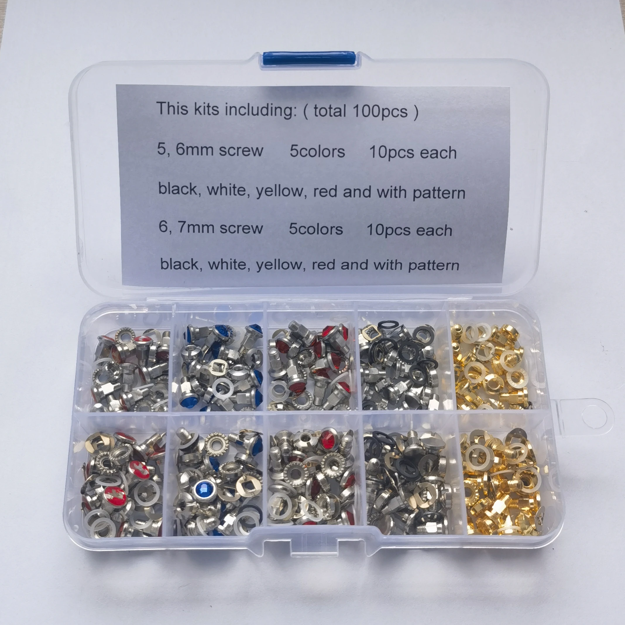 100pcs/Lot in Box Scissor Repair Kit Hairdressing Scissor Screw