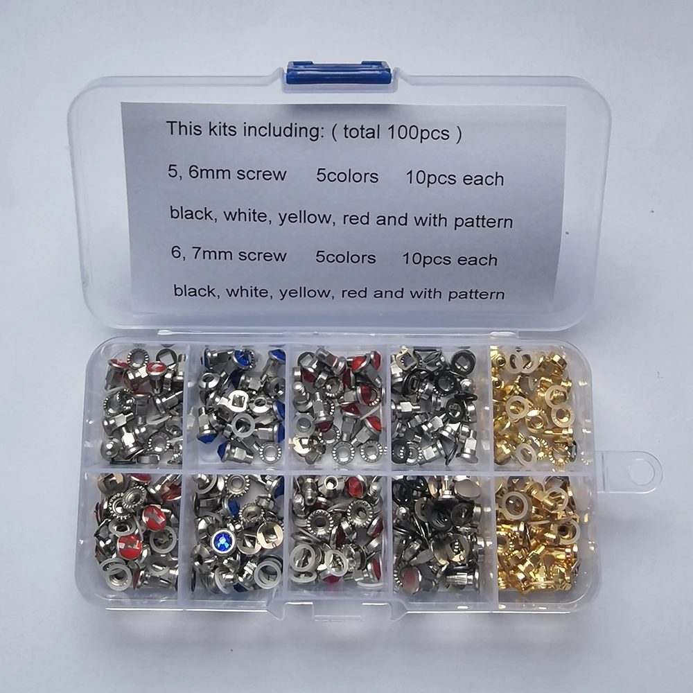 100pcs/Lot in Box Scissor Repair Kit Hairdressing Scissor Screw