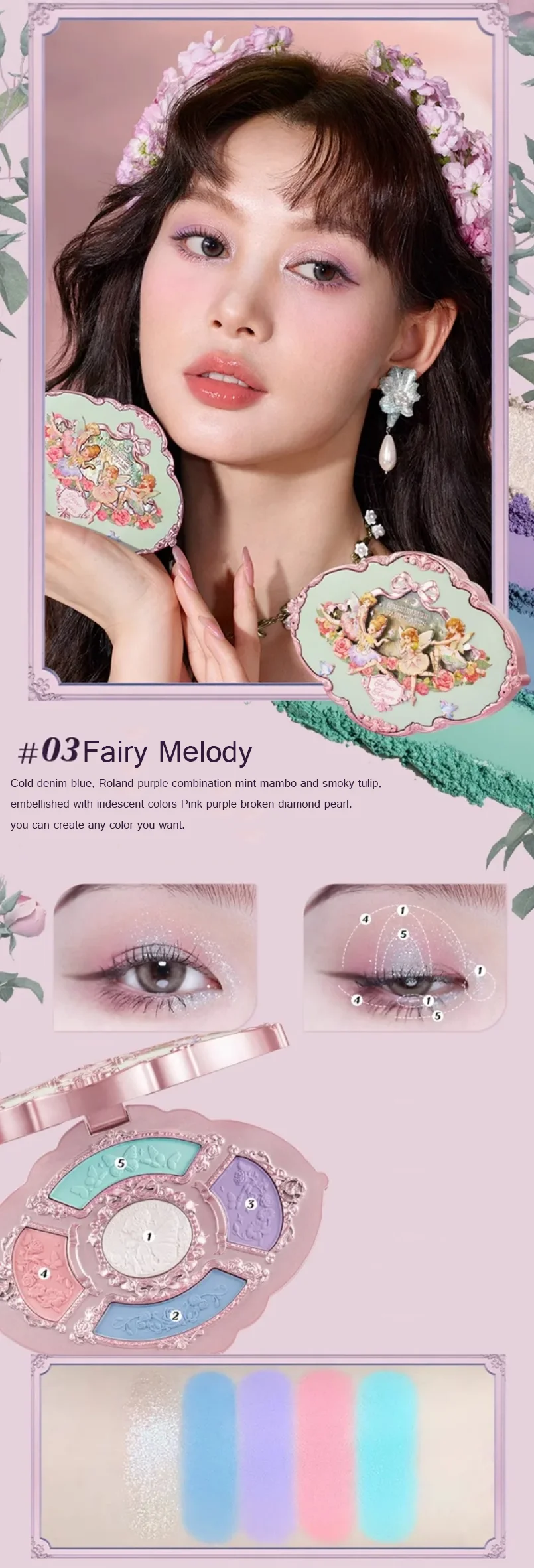 Flower Knows Makeup Set Midsummer Fairytales Flowerknows Foundation Little Angel Highlight Strawberry Rococo Lip Glaze 11pcs Kit
