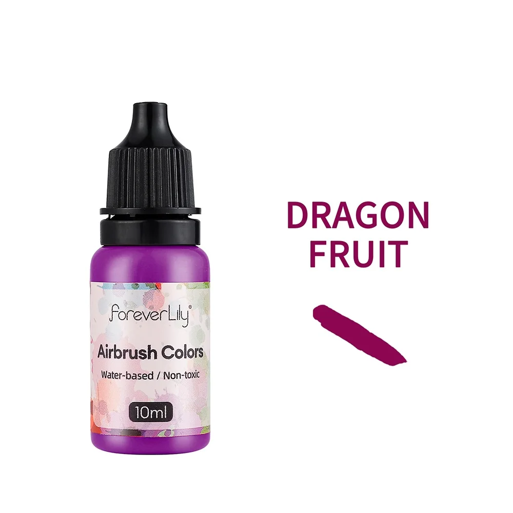 24 Colors Acrylic Paint Ink Set Airbrush Spray Nail Art Inks Water Pigment for Adults Craft Painting Nail Art Tool 10ml