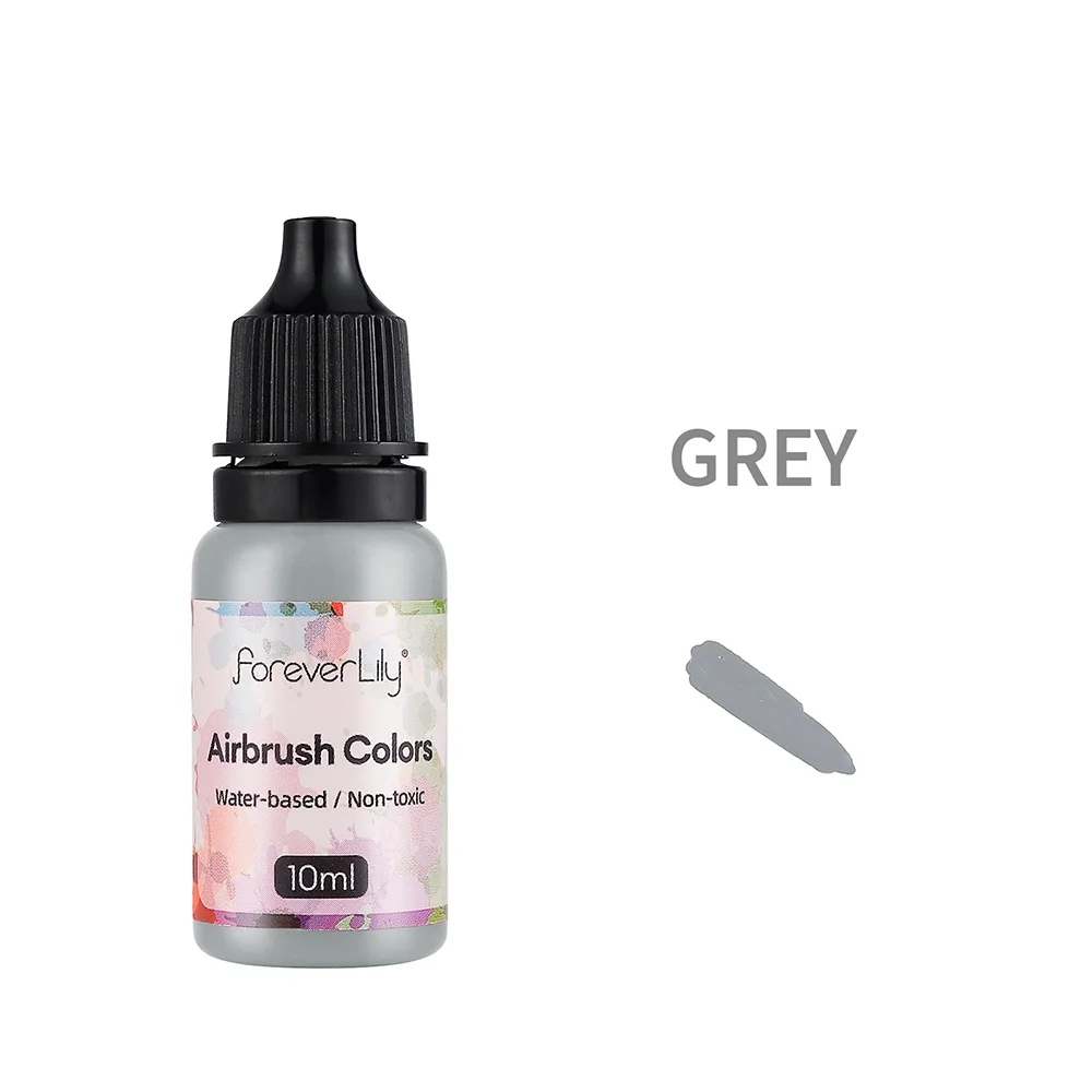 24 Colors Acrylic Paint Ink Set Airbrush Spray Nail Art Inks Water Pigment for Adults Craft Painting Nail Art Tool 10ml