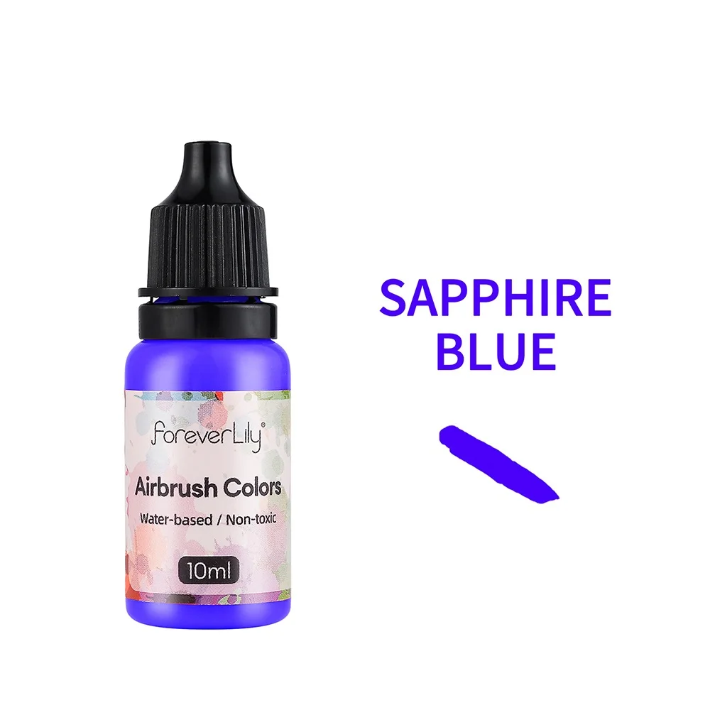 24 Colors Acrylic Paint Ink Set Airbrush Spray Nail Art Inks Water Pigment for Adults Craft Painting Nail Art Tool 10ml