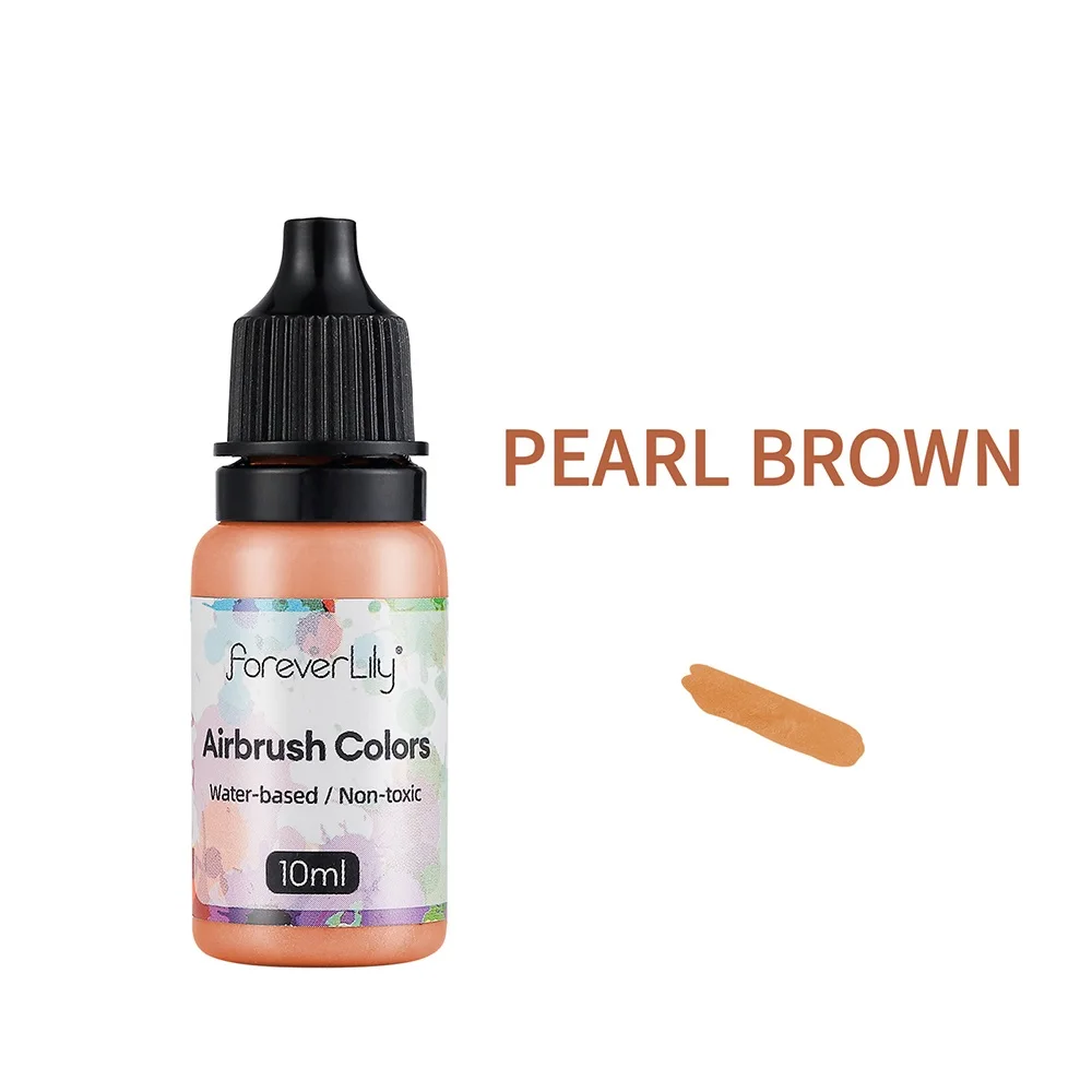 24 Colors Acrylic Paint Ink Set Airbrush Spray Nail Art Inks Water Pigment for Adults Craft Painting Nail Art Tool 10ml