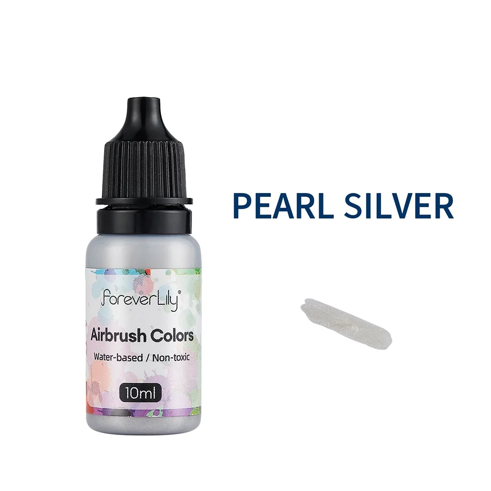 24 Colors Acrylic Paint Ink Set Airbrush Spray Nail Art Inks Water Pigment for Adults Craft Painting Nail Art Tool 10ml