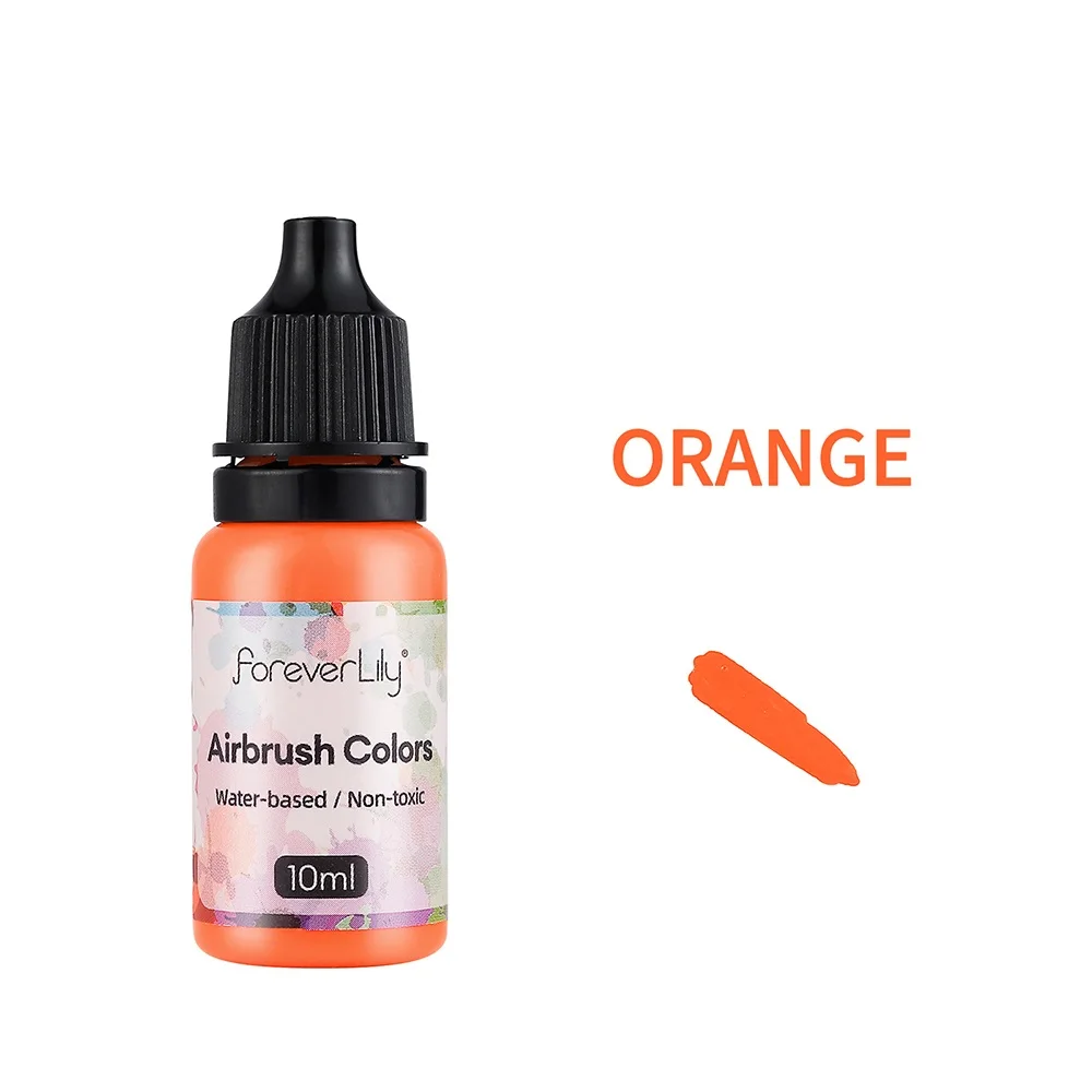 24 Colors Acrylic Paint Ink Set Airbrush Spray Nail Art Inks Water Pigment for Adults Craft Painting Nail Art Tool 10ml