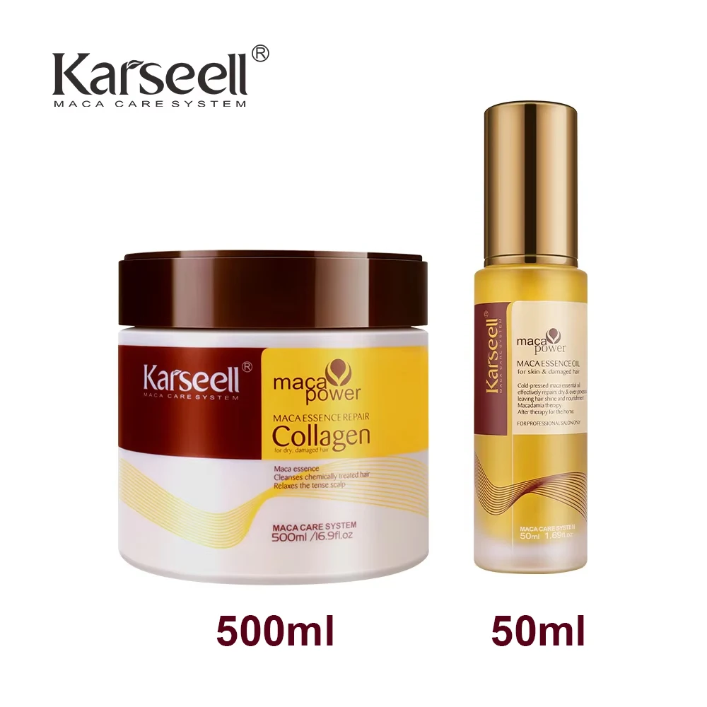 Karseell 500ml Collagen Hair Treatment Deep Repair Conditioning Argan Oil  Hair Mask Essence for Dry Damaged Hair All Hair Type