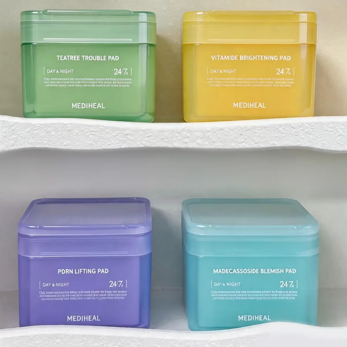 MEDIHEAL Pad,Ready-to-Use Pad,Daily Skincare Pads,Long-Lasting Moisture,Intense Hydration,Korean Skincare,K-Beauty,Korean Makeup