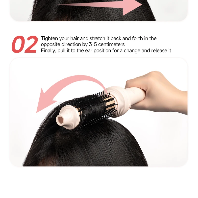 Automatic Hair Curler Negative Ion Ceramic Curling Iron - 40mm Large Wave Perm for Home Use, Lazy Person Electric Curling Wand