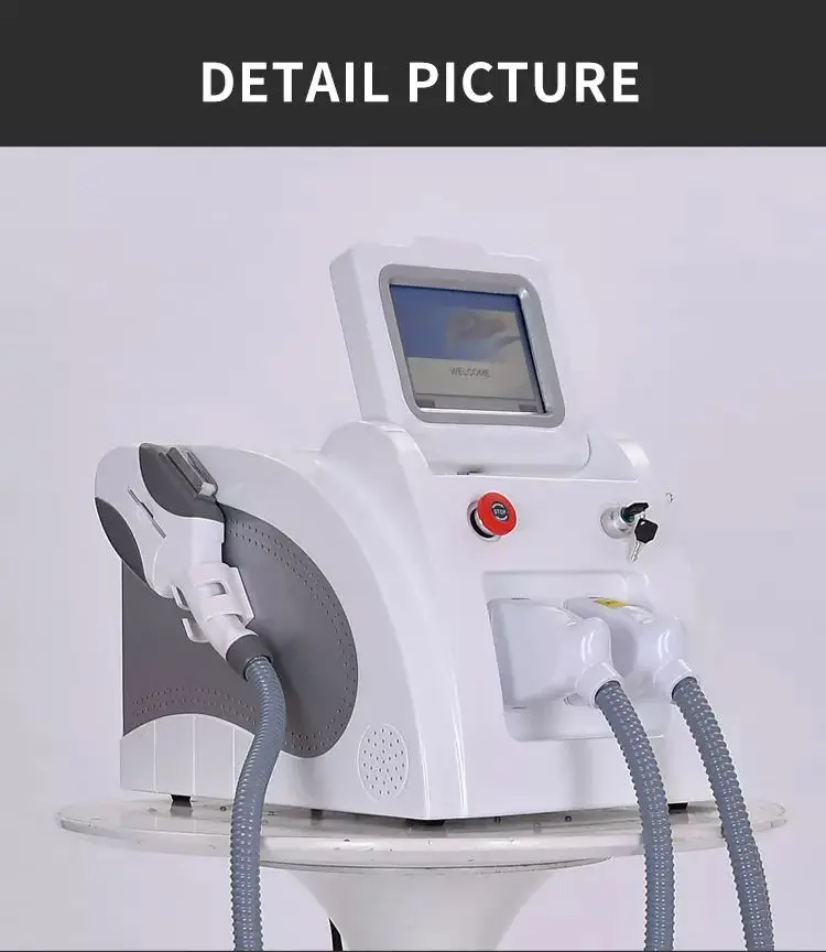 Multifunctional 2 in 1 Professional Beauty Equipment IPL OPT Hair Removal ND Yag Laser Tattoo Removal Pico Second Machine 2023