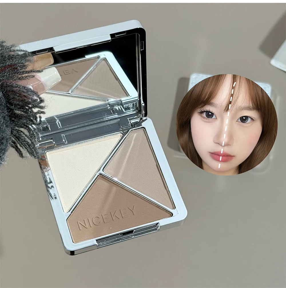 NICEKEY Pink Ballet Makeup Sets Include 4 Lip Mud,1 Blush,1 Pressed Powder,1 Eyes Palette,1 Contour Palette With Necklace Gift