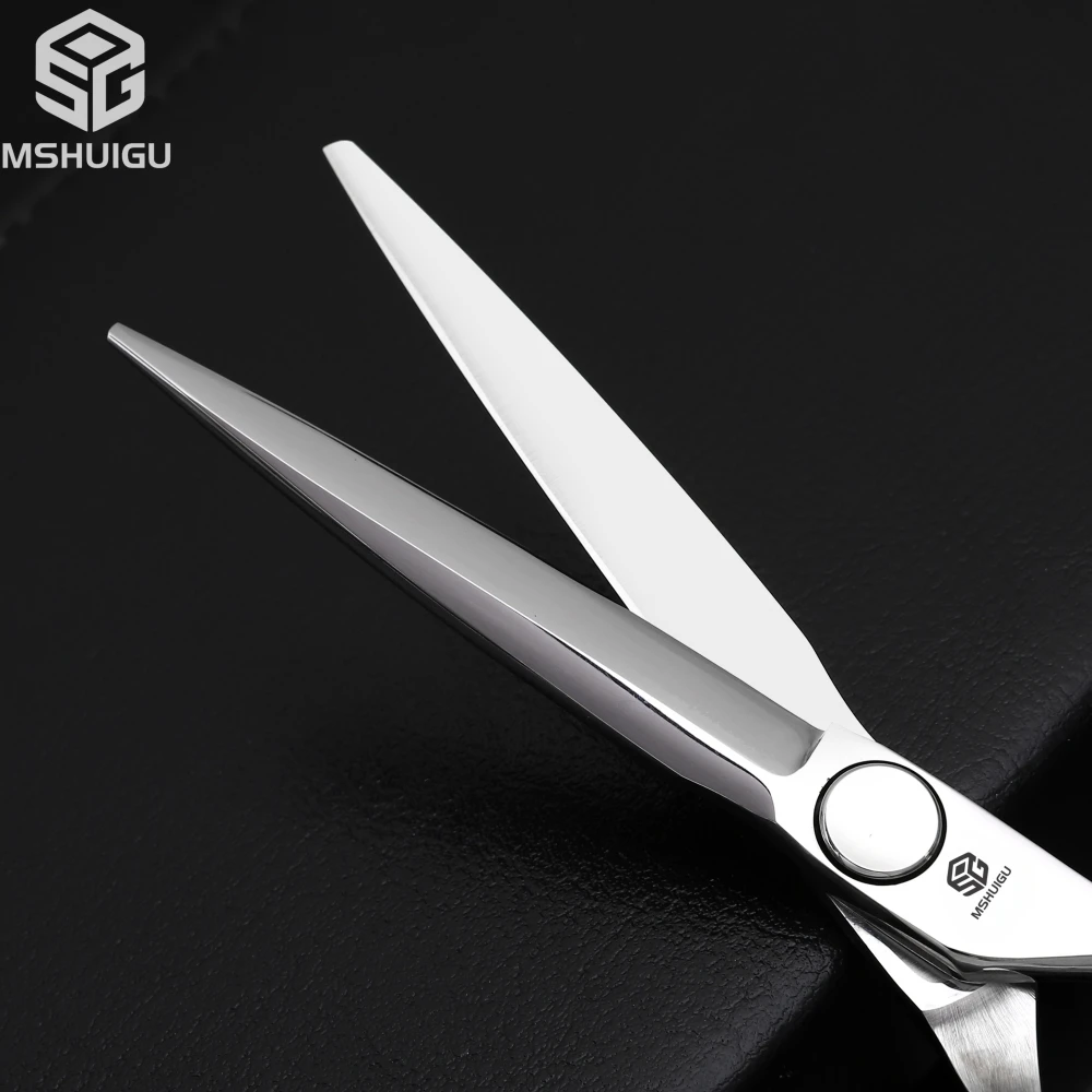 Barber Sciss 6Inch 440C Stainless Steel Hair Scissors Set, Professional Barber Cutting Shear & 10%‑20%‑30%‑40% Thinning Shears,
